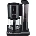 Bosch TKA 8013 Filterkaffeemaschine, Kunststoff, 1160 Watt, 1,25 l F?llmenge, Glaskanne, 15 Tassen, Aromawahl, Abschaltautomatik, Entkalkungsfunktion - Schwarz