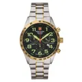 Swiss Alpine Military Herren Uhr Chronograph Analog Quarz 7047.9144SAM Edelstahl