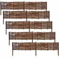 Garten Palisade Satz von 5 Stk. Weidenzaun für den Garten 120x20cm