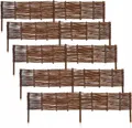 Garten Palisade Satz von 5 Stk. Weidenzaun für den Garten 120x20cm