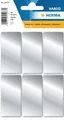 HERMA 15077 10x Silberetiketten 26 x 54 mm 18 St.