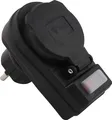 Steckdosenadapter McPower mit Schalter, 230V/3.680W, IP44 - für Außen