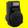 Steckdosen ZWISCHENSTECKER IP44☔ Adapter+Schalter Outdoor Camping Garten Außen
