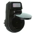 Schutzkontaktstecker - Adapter schwarz  mit Schalter IP 44