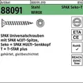 Schraube R 88091 SEKO/T-STAR 6x 80/60-T30 Stahl WIROX 100 Stück SPAX
