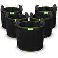Pflanzsack Set 5 Stück 40L Gartentaschen Blumenkübel Gemüse Pflanzen