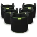 Pflanzsack Grow Tasche 5X 40L Atmungsaktiv Beutel Tomaten Gemüse Blumen Pflan...
