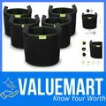 Pflanzen Tasche Set 5x 40L, atmungsaktive Pflanzsack mit Griffen, , vielseitig