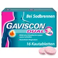 Gaviscon Dual 250mg/106,5mg/187,5mg Kaut