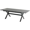 HARTMAN Xanadu Ausziehtisch, xerix, Alu/Glaskeramik, 160/220x100cm, X-Gestell