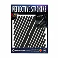 Reflektierendes Aufkleber-Sticker-Set für Fahrrad, Helm, universelles Streifenm