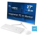 CSL All-in-One PC "Unity F27-ALS N200 Windows 11", weiß, Microsoft Windows 11 Pro (64 Bit), 32 GB RAM 256 GB SSD, Computer, Topseller