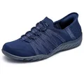 Skechers Damen Breathe Easy-Roll with Me Sneaker, Navy Ripstop/Knit, 35 EU
