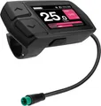 SachsenRAD E-Bike LCD Display für C5/C5R/S8/S6, 2,0” IPS Hochhelligkeits-Hochauflösungsdisplay, für 24V/36V/48V E-Bike, wasserdicht, mit Apple Find My