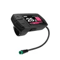 SachsenRAD E-Bike LCD Display Meter Fahrradcomputer, 2,0” IPS Hochhelligkeits-Hochauflösungsdisplay für 24V, 36V, 48V Elektrofahrräder, wasserdichter Stecker, 22,2 mm Lenker