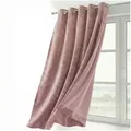 Beautex Verdunkelungsvorhang Samt Vorhang Ösen Gardine Velvet blickdicht abdunkelnd (1 St), Ösen, abdunkelnd rosa 300 cm x 245 cm