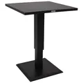 DEGAMO Stehtisch Lifttisch LAVAL 75x75cm, Aluminium anthrazit, höhenverstellbar