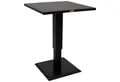 DEGAMO Stehtisch Lifttisch LAVAL, 75x75cm, Alu anthrazit, höhenverstellbar von 70 auf 100cm