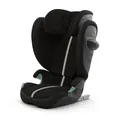 CYBEX Gold Kinder-Autositz Solution G2 Plus, Ab ca. 3 bis 12 Jahre (100 - 150 cm), Max. 50 kg, Für Autos mit und ohne ISOFIX, Moon Black (Schwarz)
