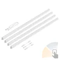 4er Set LED Unterbauleuchten Rigel Farbtemperatur einstellbar je 113cm 14,6W