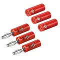 3x Bananenstecker Bananenbuchse Set Rot 4mm Kupplung Banana Lautsprecherkabel