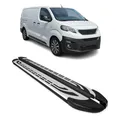 Trittbretter Seiten für Peugeot Traveller 2016-2026 L2 L3 Langer Alu Schwarz
