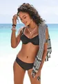 Bikini-Hose "Italy", mit Umschlagbund, Gr. 42 - N-Gr, schwarz N-Gr