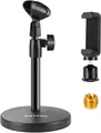 BILIONE 3-in-1 Multifunktions-Schreibtisch-Mikrofonständer, verstellbar Halter