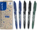 PILOT FriXion Ball 0.7 5St Blau Schwarz Grün Radierbare Tintenroller Strichstärk