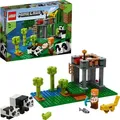 LEGO 21158 Minecraft Der Panda-Kindergarten, Bauset mit Alex und Tierfiguren, Spielzeuge für Mädchen und Jungen ab 5 Jahren - Silber