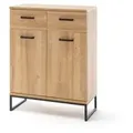 MCA Schuhschrank Toledo Holzoptik Braun Eiche