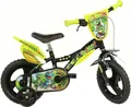 Dino Bikes Kinderfahrrad 12" Dinosaurier Kinderfahrrad stabiler Stahl-Rahmen Stützräder, 1 Gang, mit Stützrädern, Frontschild und coolen Schutzblechen
