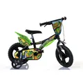 Dinosaurier Kinderfahrrad Dino- Trex Jungenfahrrad | TÜV geprüft | Original | Kinderrad mit Stützrädern - Das Fahrrad als Geschenk für Jungen (12, Zoll)