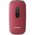 Panasonic KX-TU446EXR 2,4" Rot SIM Single 2G Klapphandy für Senioren - Rot