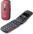 Panasonic KX-TU446EXR 2G Seniorenhandy ohne Vertrag (SOS-Notruftaste, Stoßfest