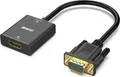 BENFEI Kabeladapter HDMI auf VGA Adapter mit 3.5mm Audio Ausgang