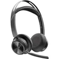 HP Poly Voyager Focus 2 Microsoft Teams Certified Stereo Bluetooth Headset mit Ladestation (Kabellos, USB-C, Google Meet, Microsoft Teams, Zoom) (9T9J8AA#AC3)