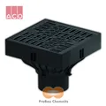 ACO Self Hofablauf XtraPoint B125 Kunststoffrost schwarz Ablauf DN 100 senkrecht