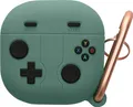 kwmobile Hülle kompatibel mit Samsung Galaxy Buds 2 Pro / Buds 2 / Buds Live Hülle - Silikon Kopfhörer Schutzhülle Case Cover Grün Schwarz