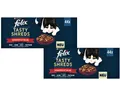 88 x 80 g Felix Tasty Shreds (€ 7,51/kg) Geschmacksvielfalt vom Land in Sauce