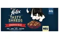 Felix Tasty Shreds (€ 9,06/kg) Geschmacksvielfalt vom Land in Sauce - 44 x 80 g