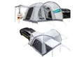 Skandika Kuppelzelt Pitea 4 Flex Protect Bundle mit SUV-Schleuse, Moskitonetz, Personen: 4 (Campingzelt für 4 Personen, Organizer-Taschen, Kabeldurchführung), eingenähter Zeltboden, UPF 50+, Wassersäule 5000 mm