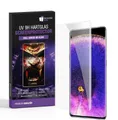 Protectorking Schutzfolie 1x UV-Liquid 9H Panzerglas für Oppo Find X5 Pro 3D KLAR echtes Tempere, (1-Stück), Displayschutzglas, Schutzglas Echtglas Tempered 9H Härte HD-KLAR