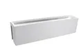 VIVANNO Balkonkasten Blumenkasten Fiberglas BALKONA Classic (22x80x19 cm, Weiß Matt)