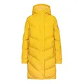 derbe Damen Winter Steppmantel IPSHOLM Logo am Arm gelb 040 42