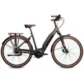 Airtracks E-Bike Cityrad 28 Zoll E-Bike LS City Fahrrad LUMINA BOSCH ACTIVE PLUS LINE, 8 Gang SHIMANO NEXUS 8 Schaltwerk, Nabenschaltung, Mittelmotor, 500 Wh, WAVE Trekking Bike Tiefeinsteiger Low Step 45 50cm 55cm schwarz 50 cm