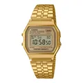 Uhr CASIO A158WETG-9AEF Edelstahl Golden Unisex Digital VINTAGE