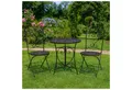 HTI-Living Garten-Essgruppe Romantische Gartenmöbel im Vintage-Stil, (Set, 3-tlg., 1x Tisch und 2x Stühle), Sitzgruppe Metall Garten Nostalgisch