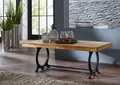 Couchtisch Beistelltisch Wohnzimmertisch Loungetisch massiv Altholz Eisen 120x60