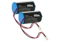 vhbw Batterie passend für Visonic MC-S730, MC-S730AC, MC-S710, MC-S720 Akku Batterie Li-SOCl2 14500 mAh (3,6 V, 2 St), Leistungsfähige Ersatz-Batterie für Alarm Control, Home Security